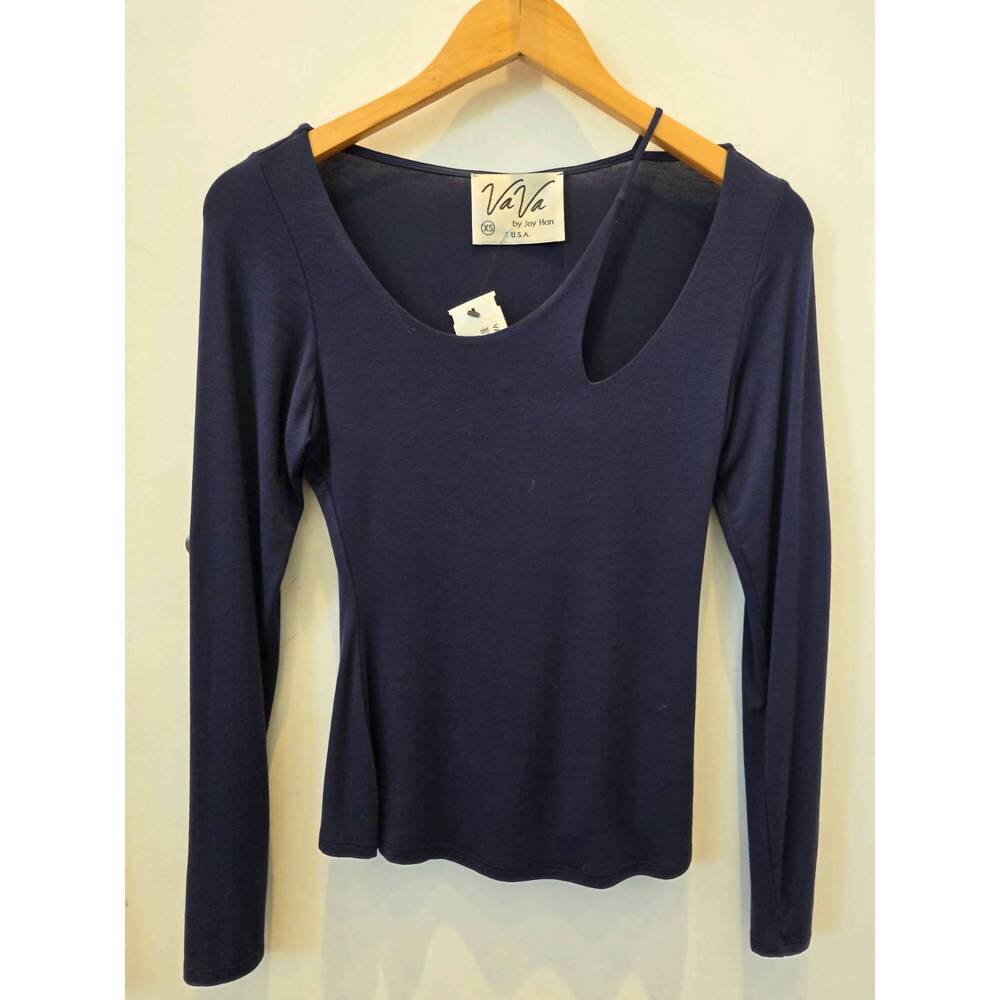 NEW VAVA women's rocio top in navy